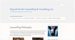 Desktop Screenshot of beyondwordscounselling.ca