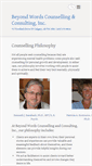 Mobile Screenshot of beyondwordscounselling.ca